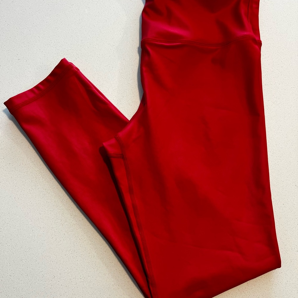 ZYIA Bold Red high rise light and tight  Women's Leggings